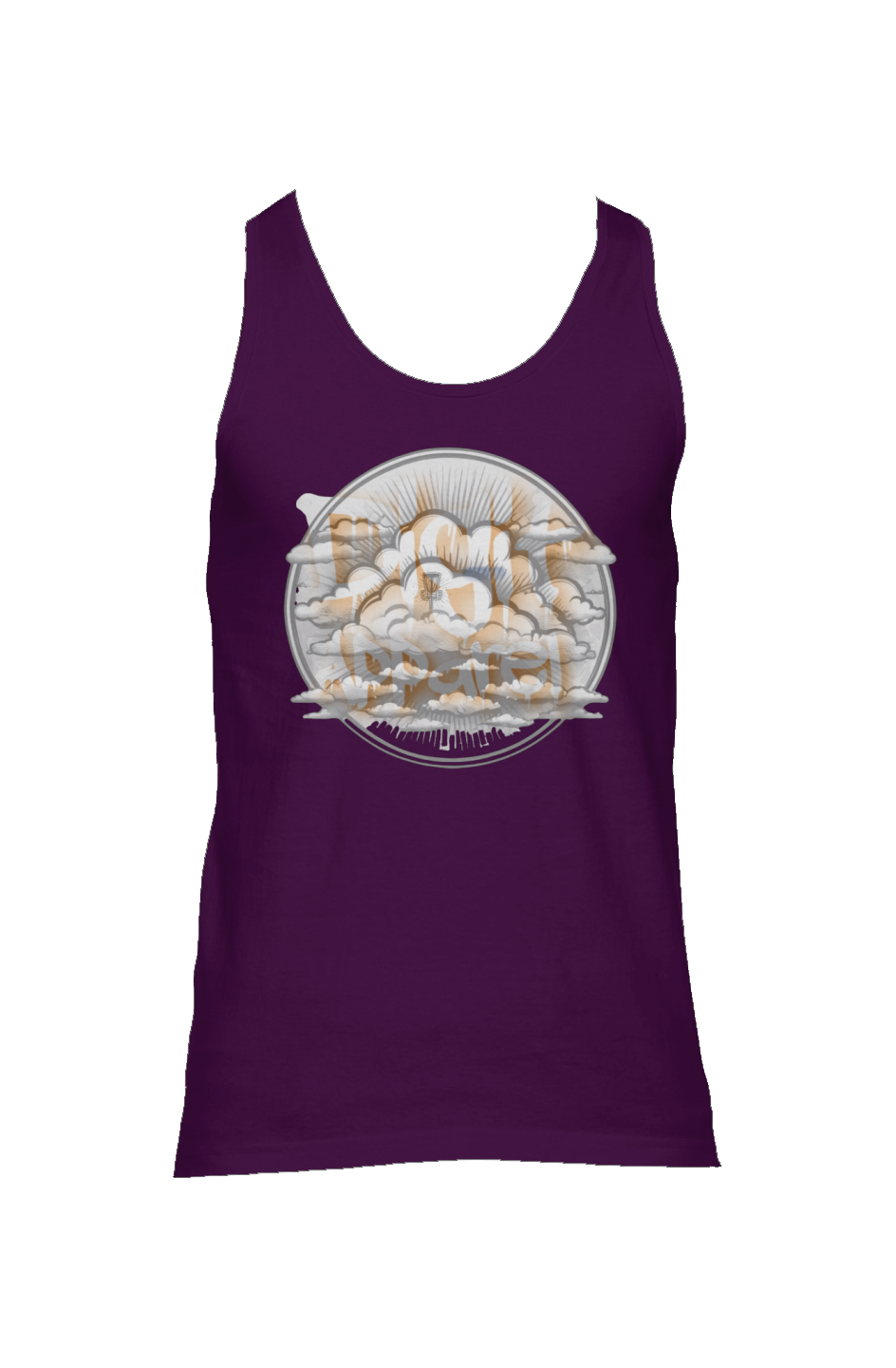 Owl perch front - Spirited basket back American Apparel Unisex Jersey Tank