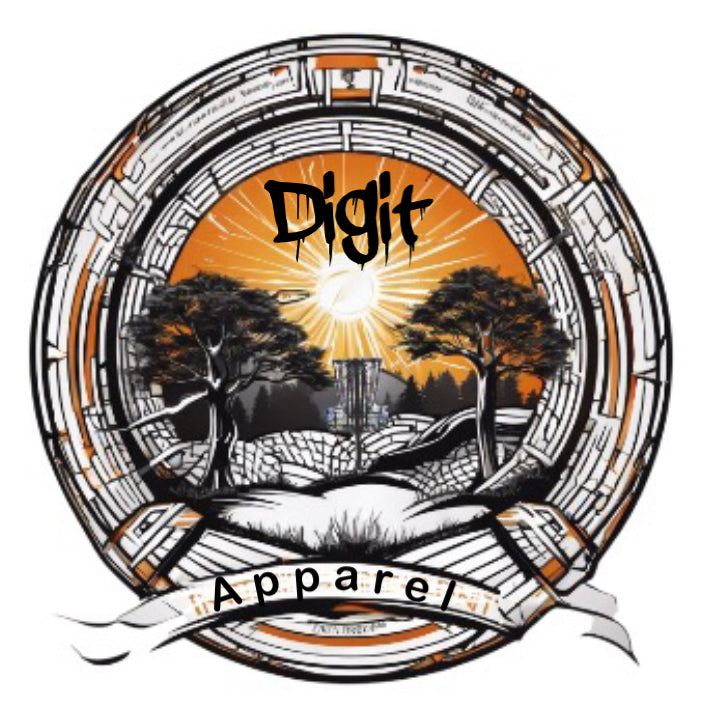 Digit Orange Round Sun - Lightweight Performance Sport Polo