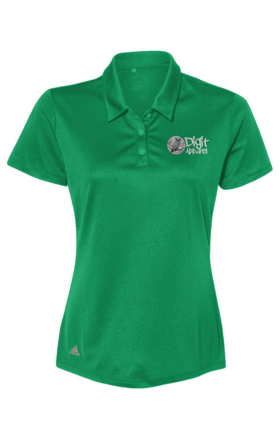 Owl logo front -  Basket cloud back Adidas Womens Performance Polo