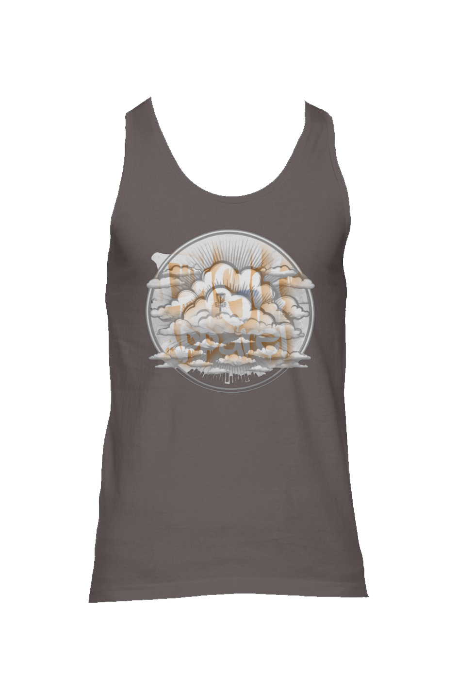 Owl perch front - Spirited basket back American Apparel Unisex Jersey Tank
