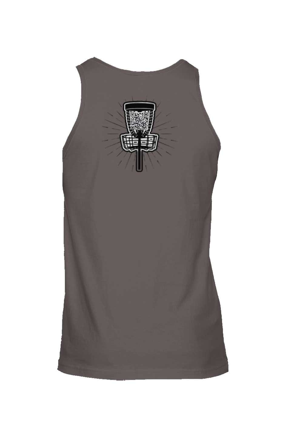 Owl perch front - Spirited basket back American Apparel Unisex Jersey Tank