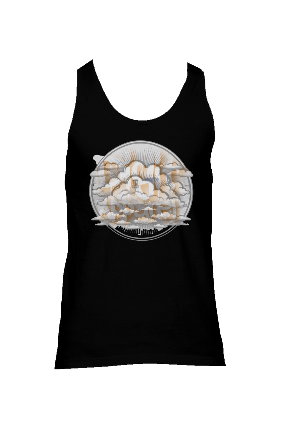 Owl perch front - Spirited basket back American Apparel Unisex Jersey Tank